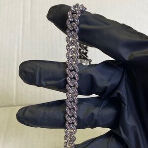 9’ Silver Cuban Link Bracelet